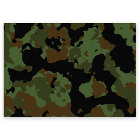 Поздравительная открытка с принтом Камуфляж Вельветовый эффект в Тюмени, 100% бумага | плотность бумаги 280 г/м2, матовая, на обратной стороне линовка и место для марки
 | camo | camouflage | military | камо