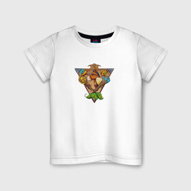 Детская футболка хлопок с принтом Dota 2 Support в Тюмени, 100% хлопок | круглый вырез горловины, полуприлегающий силуэт, длина до линии бедер | dota 2 | support | герб | лого | саппорт