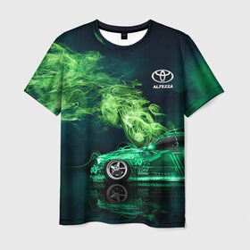Мужская футболка 3D с принтом Toyota Altezza в Тюмени, 100% полиэфир | прямой крой, круглый вырез горловины, длина до линии бедер | Тематика изображения на принте: altezza | jdm | toyota | альтеза | ждм | тоёта | тойота