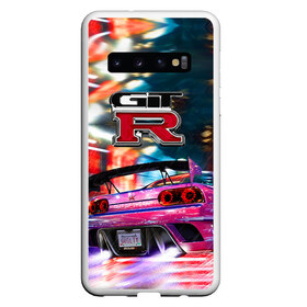 Чехол для Samsung Galaxy S10 с принтом Nissan GTR в Тюмени, Силикон | Область печати: задняя сторона чехла, без боковых панелей | Тематика изображения на принте: gtr | nismo | nissan | nissan gtr | гтр | низмо | ниссан