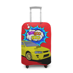 Чехол для чемодана 3D с принтом Subaru Impreza в Тюмени, 86% полиэфир, 14% спандекс | двустороннее нанесение принта, прорези для ручек и колес | boobooboo | impreza | jdm | subaru | subaru impreza | бубубу | импреза | субару