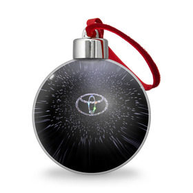 Ёлочный шар с принтом Toyota в Тюмени, Пластик | Диаметр: 77 мм | Тематика изображения на принте: space | toyota | космос | тоёта | тойота