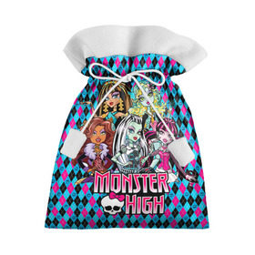 Подарочный 3D мешок с принтом Monster High в Тюмени, 100% полиэстер | Размер: 29*39 см | Тематика изображения на принте: монстер хай