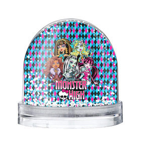 Водяной шар с принтом Monster High в Тюмени, Пластик | Изображение внутри шара печатается на глянцевой фотобумаге с двух сторон | монстер хай
