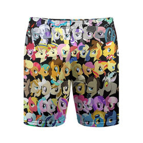 Мужские шорты 3D спортивные с принтом My Little Pony в Тюмени,  |  | friendship is magic | mlp | my little pony | pinky pie | pony | swag | дружба | литл пони | мой маленький пони | пони | поняши | поняшки | сваг | свэг | чудо