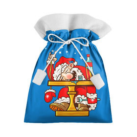 Подарочный 3D мешок с принтом Дед мороз в Тюмени, 100% полиэстер | Размер: 29*39 см | Тематика изображения на принте: happy new year | new year | santa | santa claus | дед мороз | новый год | с новым годом | санта клаус | снежинки