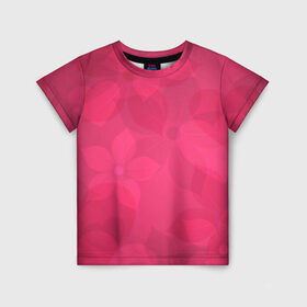 Детская футболка 3D с принтом Pink в Тюмени, 100% гипоаллергенный полиэфир | прямой крой, круглый вырез горловины, длина до линии бедер, чуть спущенное плечо, ткань немного тянется | Тематика изображения на принте: розовый