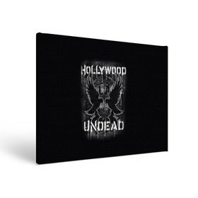 Холст прямоугольный с принтом Hollywood Undead в Тюмени, 100% ПВХ |  | хип хоп
