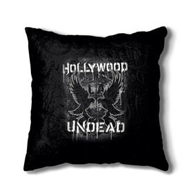 Подушка 3D с принтом Hollywood Undead в Тюмени, наволочка – 100% полиэстер, наполнитель – холлофайбер (легкий наполнитель, не вызывает аллергию). | состоит из подушки и наволочки. Наволочка на молнии, легко снимается для стирки | хип хоп