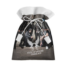 Подарочный 3D мешок с принтом Hollywood Undead в Тюмени, 100% полиэстер | Размер: 29*39 см | Тематика изображения на принте: хип хоп