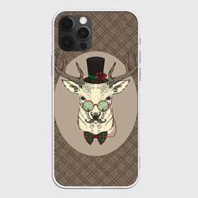 Чехол для iPhone 12 Pro Max с принтом Deer в Тюмени, Силикон |  | Тематика изображения на принте: 2016 | christmas | deer | год | новогодний | новый | олень | рождественский | с новым годом