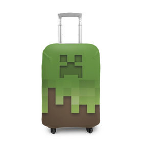 Чехол для чемодана 3D с принтом Minecraft edition в Тюмени, 86% полиэфир, 14% спандекс | двустороннее нанесение принта, прорези для ручек и колес | creeper | minecraft