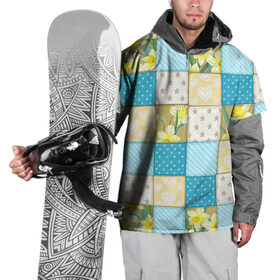 Накидка на куртку 3D с принтом Лоскутное шитьё в Тюмени, 100% полиэстер |  | Тематика изображения на принте: лоскут | одежда | текстура | ткань | шитьё