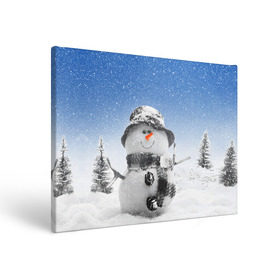 Холст прямоугольный с принтом Снеговик в Тюмени, 100% ПВХ |  | Тематика изображения на принте: 2016 | winter | год | зима | мартышка | новогодний | новый | обезьяна | обезьянка | подарок | с новым годом | снег | снеговик