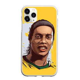 Чехол для iPhone 11 Pro матовый с принтом Ronaldinho в Тюмени, Силикон |  | Тематика изображения на принте: football | ronaldinho | роналдиньо | футбол | футболист