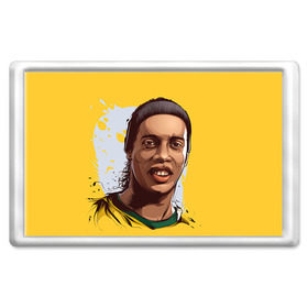 Магнит 45*70 с принтом Ronaldinho в Тюмени, Пластик | Размер: 78*52 мм; Размер печати: 70*45 | Тематика изображения на принте: football | ronaldinho | роналдиньо | футбол | футболист