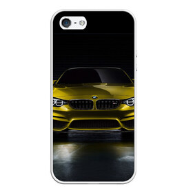 Чехол для iPhone 5/5S матовый с принтом BMW M4 Concept в Тюмени, Силикон | Область печати: задняя сторона чехла, без боковых панелей | bmw | бмв