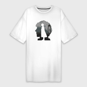 Платье-футболка хлопок с принтом Sherlock World в Тюмени,  |  | англия | британия | детектив | холмс | шерлок