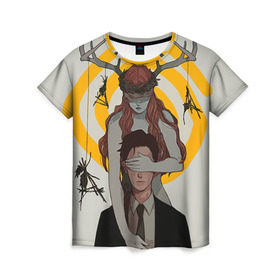Женская футболка 3D с принтом Настоящий детектив в Тюмени, 100% полиэфир ( синтетическое хлопкоподобное полотно) | прямой крой, круглый вырез горловины, длина до линии бедер | detective | true detective | детектив | настоящий детектив