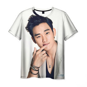 Мужская футболка 3D с принтом Ким Су Хён в Тюмени, 100% полиэфир | прямой крой, круглый вырез горловины, длина до линии бедер | dramas | k pop | korea | kpop | дорамы | драмы | к поп | ким су хён | корея | кпоп | су хен