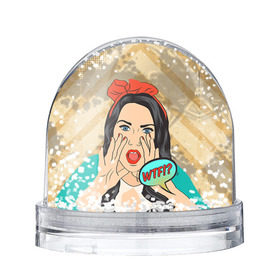 Снежный шар с принтом POP ART в Тюмени, Пластик | Изображение внутри шара печатается на глянцевой фотобумаге с двух сторон | omg | pop art | wtf | арт | поп | ретро | уорхол | энди