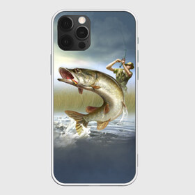 Чехол для iPhone 12 Pro Max с принтом Щука в Тюмени, Силикон |  | Тематика изображения на принте: fishing | рыба | рыбак | рыбалка | туризм | щука