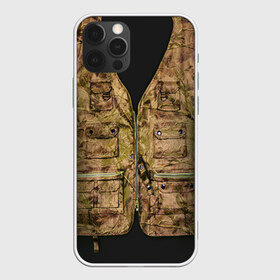 Чехол для iPhone 12 Pro Max с принтом Жилетка охотника в Тюмени, Силикон |  | hunting | жилет | камуфляж | охота | охотник | туризм