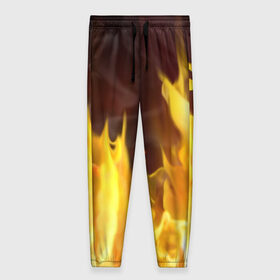 Женские брюки 3D с принтом Огонь в Тюмени, полиэстер 100% | прямой крой, два кармана без застежек по бокам, с мягкой трикотажной резинкой на поясе и по низу штанин. В поясе для дополнительного комфорта — широкие завязки | Тематика изображения на принте: огонь | пламя