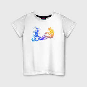 Детская футболка хлопок с принтом final fantasy x logo в Тюмени, 100% хлопок | круглый вырез горловины, полуприлегающий силуэт, длина до линии бедер | 