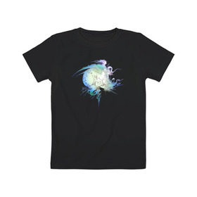 Детская футболка хлопок с принтом final fantasy xiii logo в Тюмени, 100% хлопок | круглый вырез горловины, полуприлегающий силуэт, длина до линии бедер | final fantasy xiii logo финальная фантазия