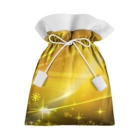 Подарочный 3D мешок с принтом Зимняя сказка в Тюмени, 100% полиэстер | Размер: 29*39 см | Тематика изображения на принте: блеск | звёзды | сияние