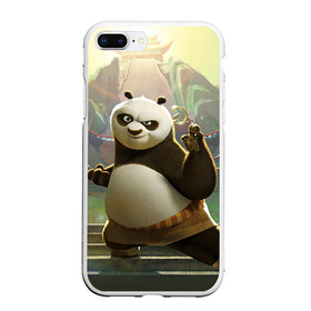 Чехол для iPhone 7Plus/8 Plus матовый с принтом Кунг фу панда в Тюмени, Силикон | Область печати: задняя сторона чехла, без боковых панелей | kung fu | kung fu panda | panda | кунг фу | кунг фу панда | кунгфу | панда. кунг фу | по
