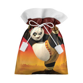 Подарочный 3D мешок с принтом Кунг фу панда в Тюмени, 100% полиэстер | Размер: 29*39 см | kung fu | kung fu panda | panda | кунг фу | кунг фу панда | кунгфу | панда. кунг фу | по