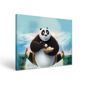 Холст прямоугольный с принтом Кунг фу панда в Тюмени, 100% ПВХ |  | Тематика изображения на принте: панда