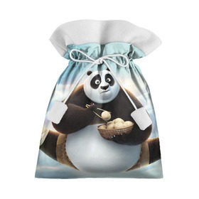 Подарочный 3D мешок с принтом Кунг фу панда в Тюмени, 100% полиэстер | Размер: 29*39 см | панда