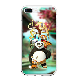 Чехол для iPhone 7Plus/8 Plus матовый с принтом Кунг фу панда в Тюмени, Силикон | Область печати: задняя сторона чехла, без боковых панелей | kung fu | kung fu panda | panda | кунг фу | кунг фу панда | кунгфу | панда. кунг фу | по