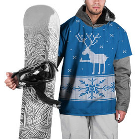 Накидка на куртку 3D с принтом Олень - класс в Тюмени, 100% полиэстер |  | Тематика изображения на принте: зима | новый год | олень | снег | снежинки