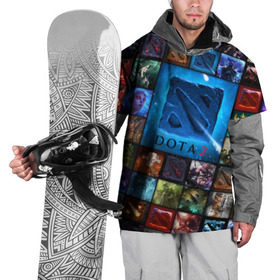 Накидка на куртку 3D с принтом Dota 2 коллаж логотип в Тюмени, 100% полиэстер |  | Тематика изображения на принте: dota 2 коллаж | девушки | игра | логотип | монстры