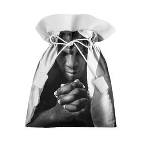Подарочный 3D мешок с принтом Майк Тайсон в Тюмени, 100% полиэстер | Размер: 29*39 см | Тематика изображения на принте: бокс | тайсон