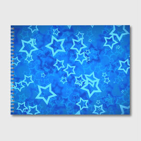 Альбом для рисования с принтом Звезды в Тюмени, 100% бумага
 | матовая бумага, плотность 200 мг. | звезды | орнамент | сние