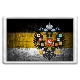 Магнит 45*70 с принтом Имперский флаг в Тюмени, Пластик | Размер: 78*52 мм; Размер печати: 70*45 | Тематика изображения на принте: русь
