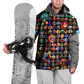 Накидка на куртку 3D с принтом Dota 2 коллаж в Тюмени, 100% полиэстер |  | Тематика изображения на принте: dota 2 коллаж | девушки | игра | монстры | оружие