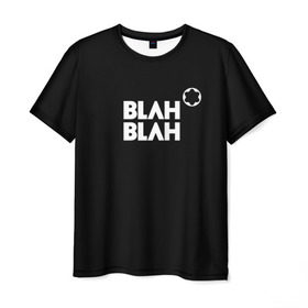 Мужская футболка 3D с принтом Blah-blah в Тюмени, 100% полиэфир | прямой крой, круглый вырез горловины, длина до линии бедер | Тематика изображения на принте: montblanc | монблан