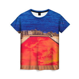 Женская футболка 3D с принтом Red Hot Chili Peppers в Тюмени, 100% полиэфир ( синтетическое хлопкоподобное полотно) | прямой крой, круглый вырез горловины, длина до линии бедер | chili | heavy | hot | metal | peppers | red | rhcp | rock | trash | кидис | метал | рок | хеви | энтони