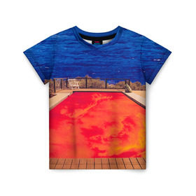 Детская футболка 3D с принтом Red Hot Chili Peppers в Тюмени, 100% гипоаллергенный полиэфир | прямой крой, круглый вырез горловины, длина до линии бедер, чуть спущенное плечо, ткань немного тянется | Тематика изображения на принте: chili | heavy | hot | metal | peppers | red | rhcp | rock | trash | кидис | метал | рок | хеви | энтони