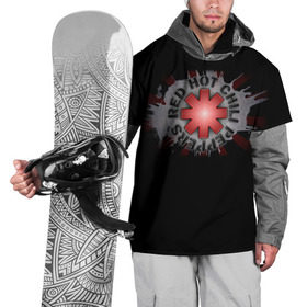 Накидка на куртку 3D с принтом Red Hot Chili Peppers в Тюмени, 100% полиэстер |  | Тематика изображения на принте: chili | heavy | hot | metal | peppers | red | rhcp | rock | trash | кидис | метал | рок | хеви | энтони