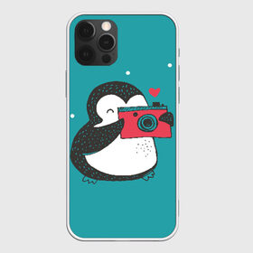 Чехол для iPhone 12 Pro Max с принтом Пингвин с фотоаппаратом в Тюмени, Силикон |  | 14 февраля | влюбленные | девушка | день святого валентина | любовь | пара | парень