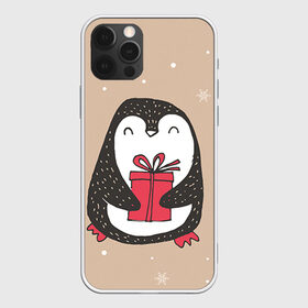 Чехол для iPhone 12 Pro Max с принтом Пингвин с подарком в Тюмени, Силикон |  | Тематика изображения на принте: пингвин