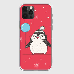 Чехол для iPhone 12 Pro Max с принтом Пингвин с шариком в Тюмени, Силикон |  | пингвин
