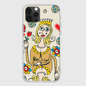 Чехол для iPhone 12 Pro Max с принтом Червовая дама в Тюмени, Силикон |  | 14 февраля | love | влюбленные | карты | королева | король | лав | любовь | пара | парные | подарок